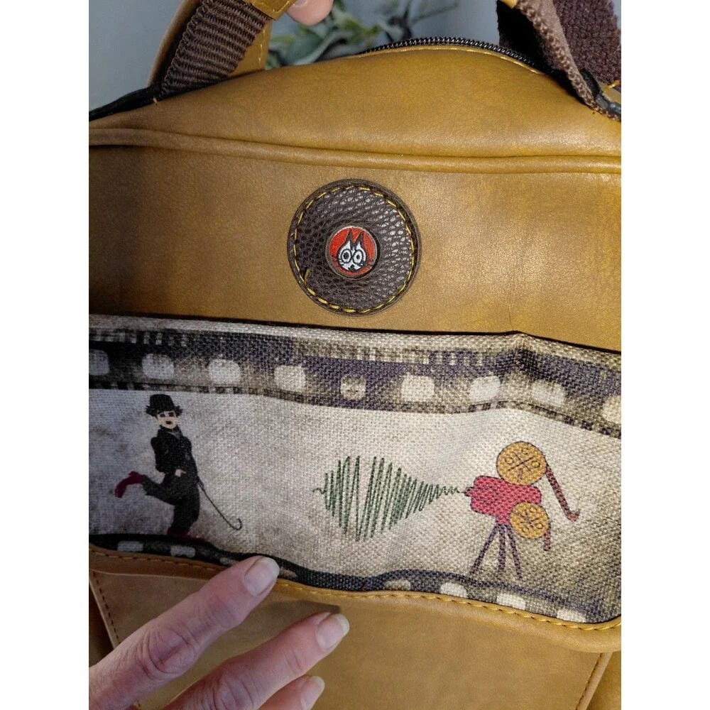 Charlie Chaplin Vegan Leather Backpack Excellent
